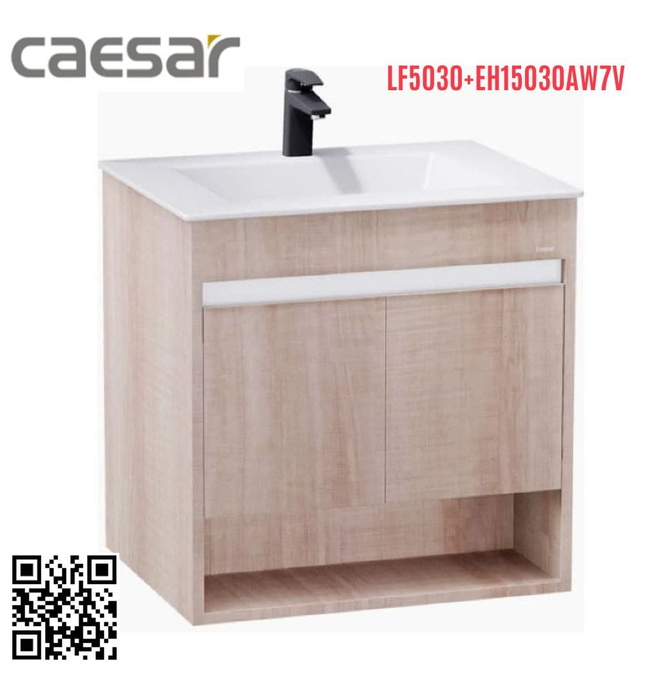 Bộ Tủ Chậu Treo Tường Lavabo Caesar LF5030+EH15030AW7V