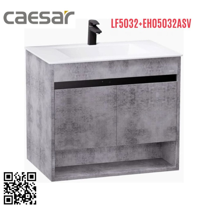 Bộ Tủ Chậu Treo Tường Lavabo Caesar LF5032+EH05032ASV