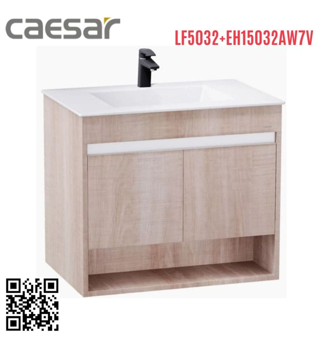 Bộ Tủ Chậu Treo Tường Lavabo Caesar LF5032+EH15032AW7V