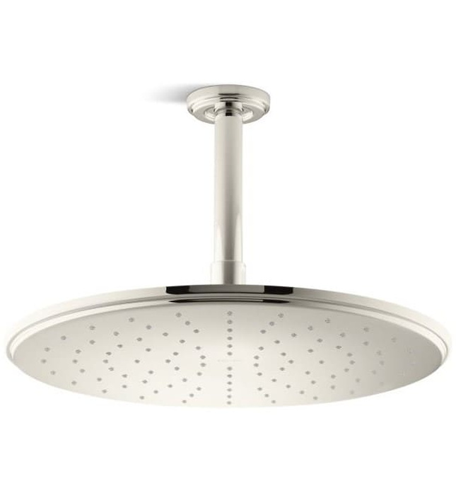 Bát sen tắm phun mưa tròn lớn màu đen Kallista P21513-00-PGP