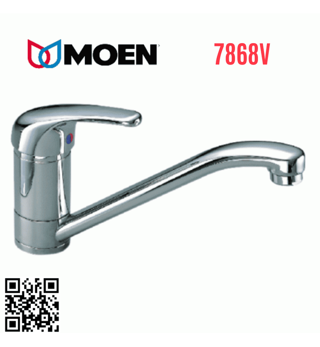 Vòi rửa bát nóng lạnh cần cứng gắn chậu Moen 7868V