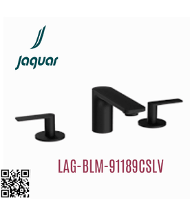 Vòi rửa mặt lavabo màu đen 3 chân Ấn Độ Jaquar LAG-BLM-91189CSLV