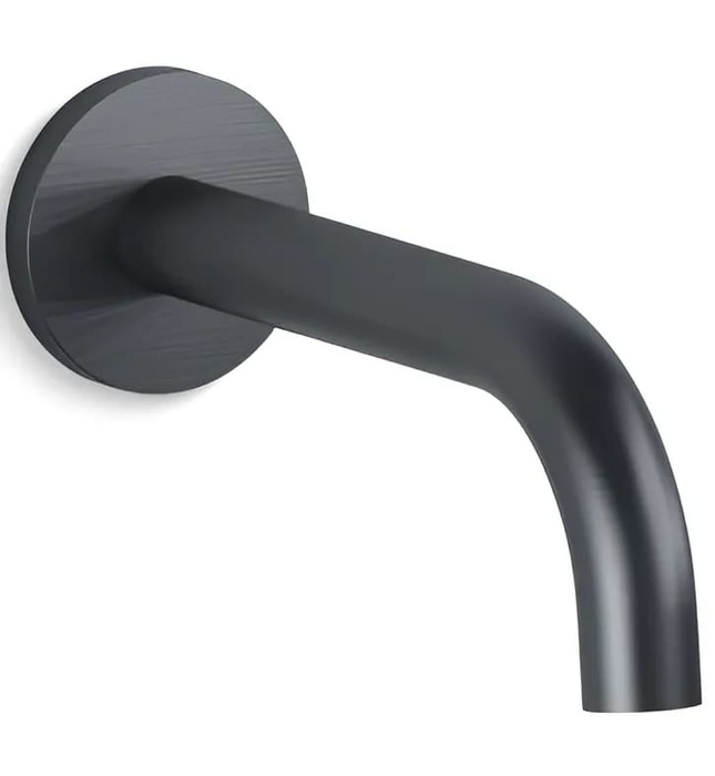 Vòi xả bồn tắm gắn tường màu đen Kallista P21834-00-BGP