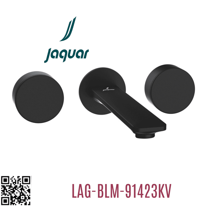 Củ sen tắm nóng lạnh gắn tường màu đen Ấn Độ Jaquar LAG-BLM-91423KV