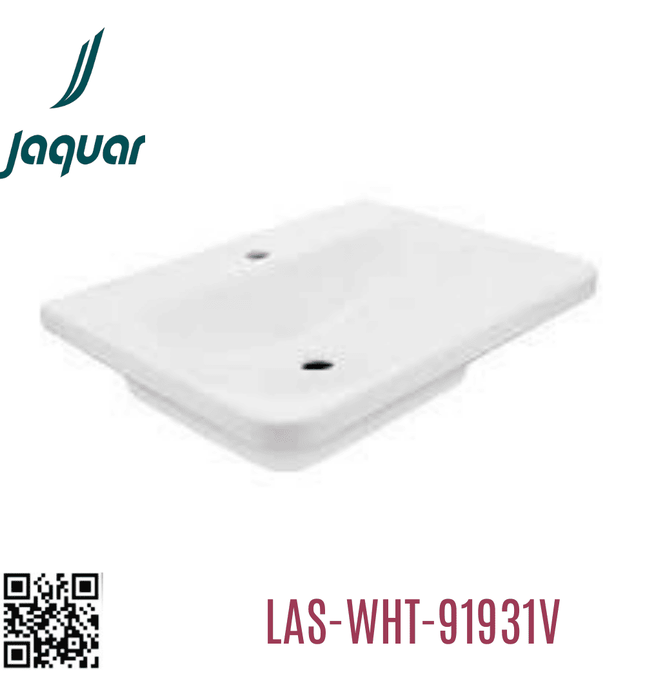 Chậu rửa bán âm bàn Ấn Độ Jaquar LAS-WHT-91931V