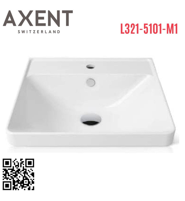 Chậu rửa mặt bán âm Axent L321-5101-M1