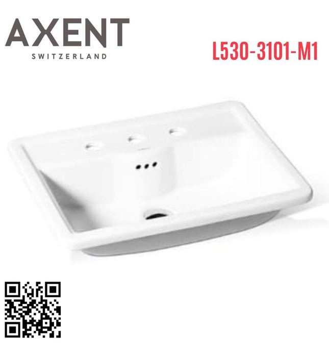 Chậu rửa mặt âm bàn Axent L530-3101-M1