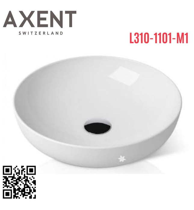 Chậu rửa mặt oval đặt bàn Axent L310-1101-M1