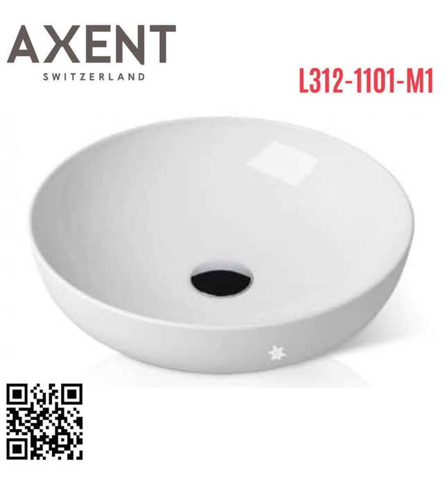 Chậu rửa mặt oval đặt bàn Axent L312-1101-M1