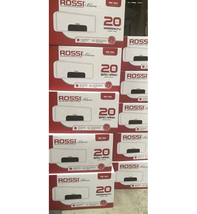 Bình Nóng Lạnh 30 Lít Ngang Rossi Blanc RBC-30SL