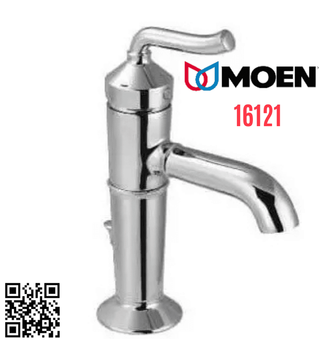 Vòi chậu lavabo nóng lạnh 1 chân thấp Moen 16121
