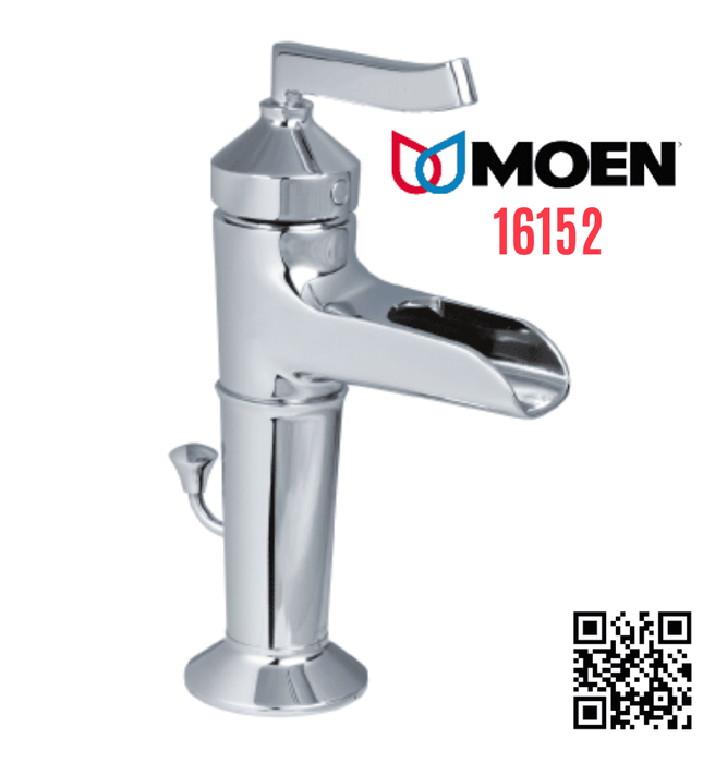 Vòi chậu lavabo nóng lạnh 1 chân thấp Moen 16152