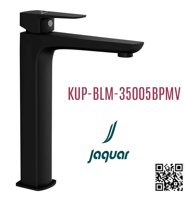 Vòi chậu rửa mặt nóng lạnh màu đen Ấn Độ Jaquar KUP-BLM-35005BPMV