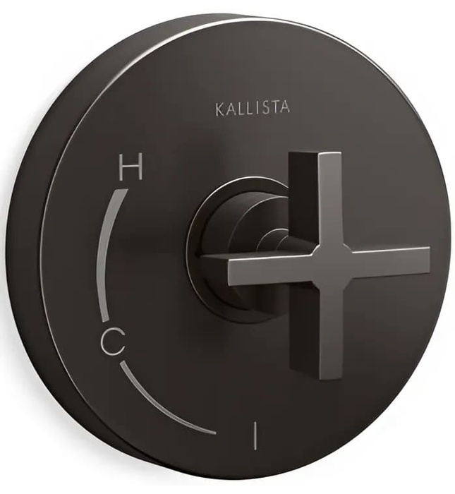 Mặt nạ điều khiển đơn sen tắm âm tường Chrome Kallista P24415-CR-CP