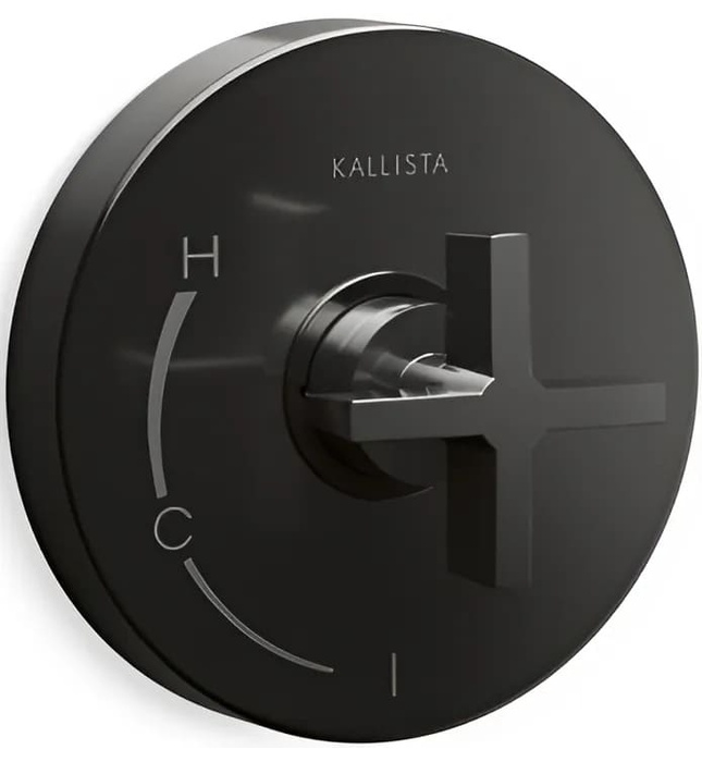 Mặt nạ điều khiển đơn sen tắm âm tường Nickel Kallista P24415-CR-SN