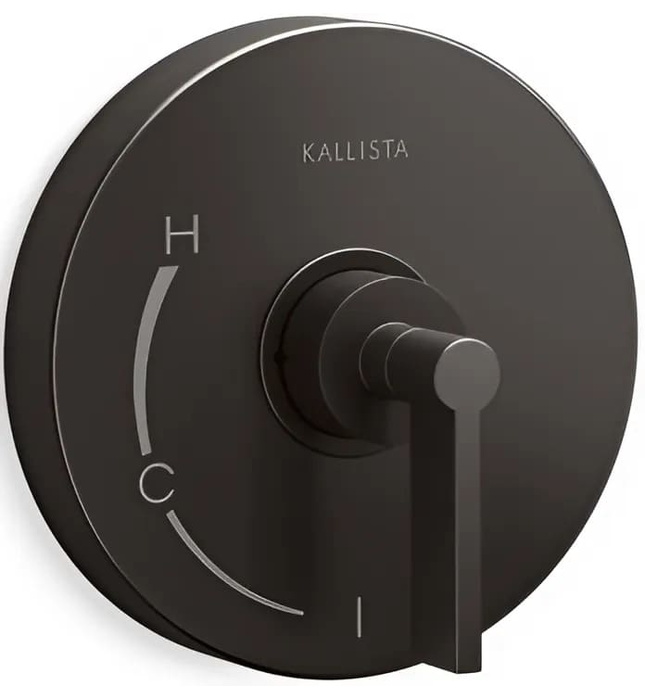 Mặt nạ điều khiển đơn sen tắm âm tường Nickel Kallista P24415-LV-SN