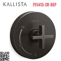 Mặt nạ điều khiển đơn sen tắm âm tường đen Kallista P24415-CR-BGP