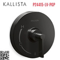 Mặt nạ điều khiển đơn sen tắm âm tường đen Kallista P24415-LV-PGP
