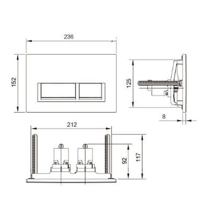 Mặt nạ nhấn xả Axent A703-0120-M1