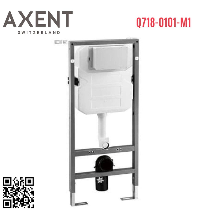 Khung két nước âm tường cơ chế khí nén Axent Q718-0101-M1