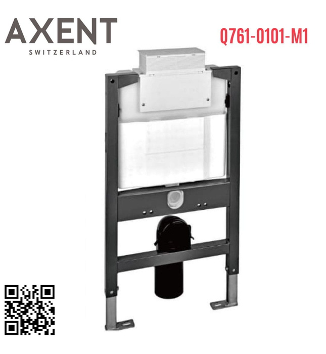 Khung két nước âm tường cơ chế khí nén Axent Q761-0101-M1