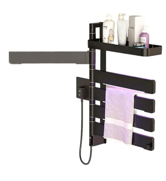 Dàn Sấy Khăn Xoay Tích Hợp Kệ CleanMax 666-5B