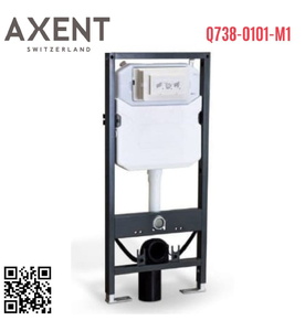 Khung két nước âm tường cơ chế khí nén Axent Q738-0101-M1