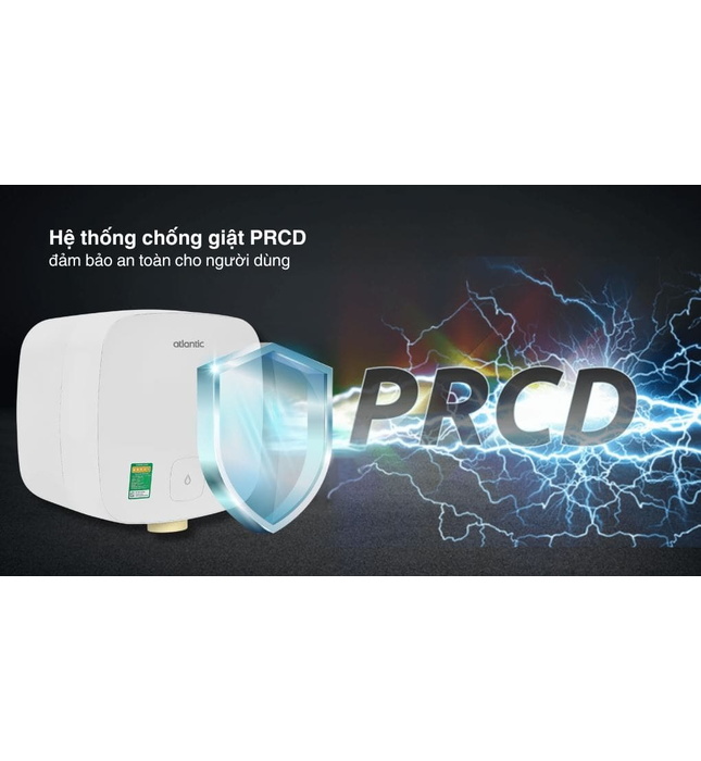 Bình Nóng Lạnh Vuông 30L Atlantic Ami Squa 30