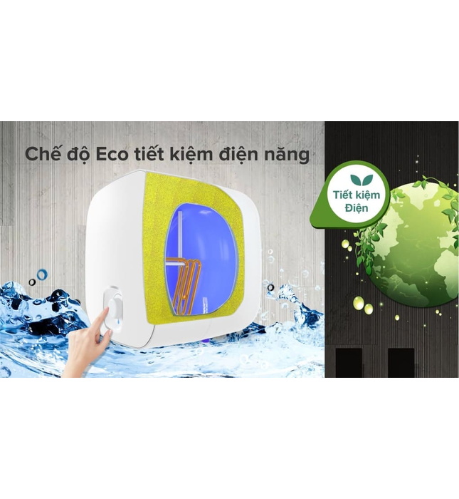 Bình Nóng Lạnh Vuông 15L Atlantic Nato lite 15