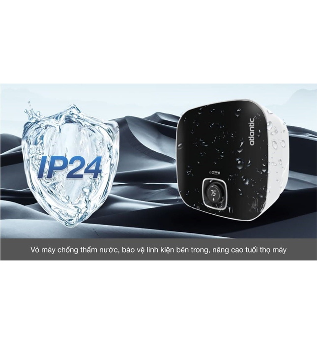 Bình Nóng Lạnh Vuông 30L Atlantic Nato plus 30