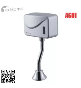 Van xả tiểu cảm ứng dương tường dùng Techome A601 (Pin)