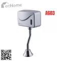 Van xả tiểu cảm ứng dương tường dùng pin điện Techome A603 (220V-Pin) 