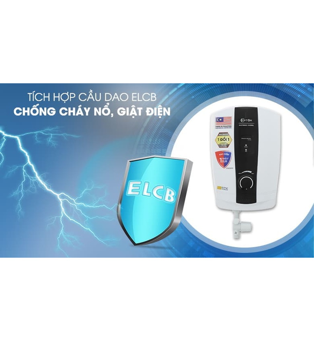 Máy tắm nóng trực tiếp không có bơm Centon WH8338E