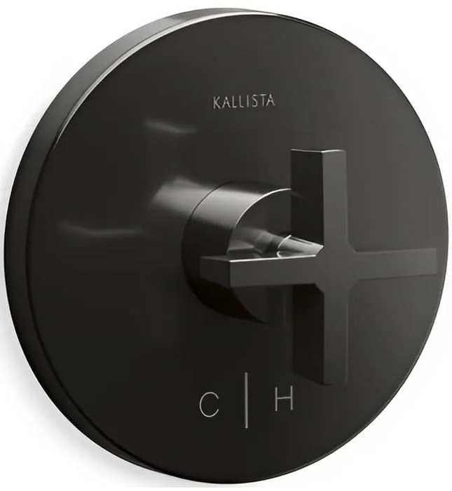 Mặt nạ điều chỉnh nhiệt độ sen tắm Nickel Kallista P24421-CR-SN