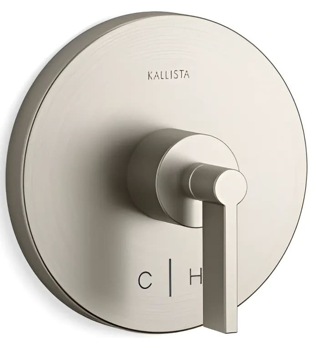 Mặt nạ điều chỉnh nhiệt độ sen tắm đen Kallista P24421-LV-PGP