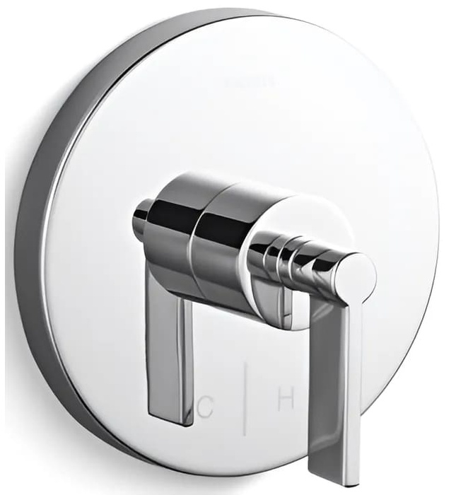 Mặt nạ điều chỉnh nhiệt độ sen tắm đen Kallista P24421-LV-PGP