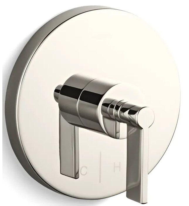 Mặt nạ điều chỉnh nhiệt độ sen tắm đen Kallista P24421-LV-PGP