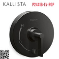 Mặt nạ điều khiển đơn và chuyển hướng đen Kallista P24416-LV-PGP