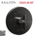 Mặt nạ điều chỉnh nhiệt độ sen tắm đen Kallista P24421-CR-PGP