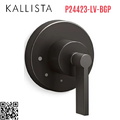Mặt nạ điều khiển âm lượng sen tắm đen Kallista P24423-LV-BGP