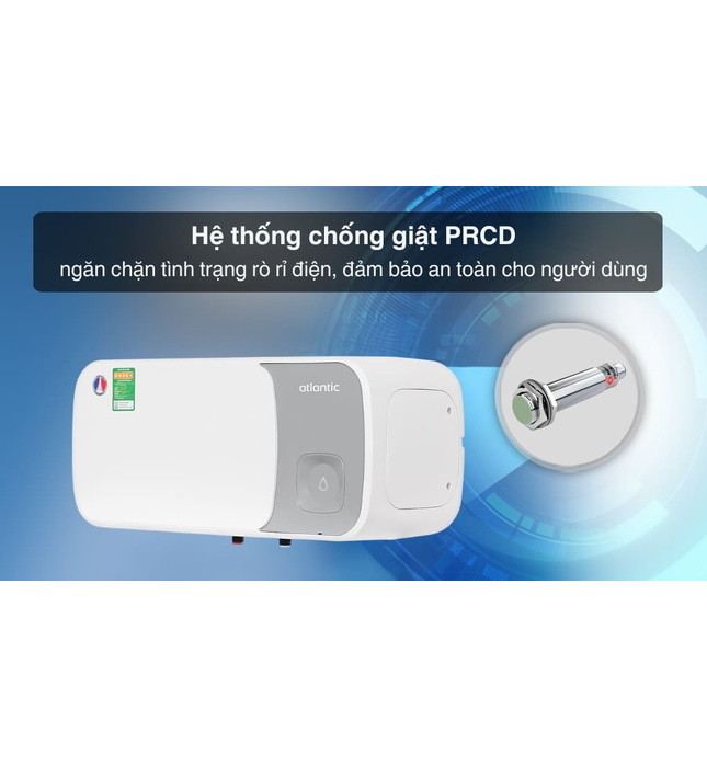 Bình nóng lạnh Atlantic SWH 20H M-14 ESA SLIM (Bình ngang)