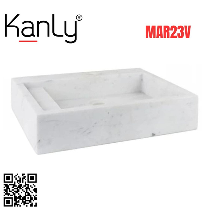 Chậu Rửa Mặt Đặt Bàn Đá Tự Nhiên Kanly MAR23V 