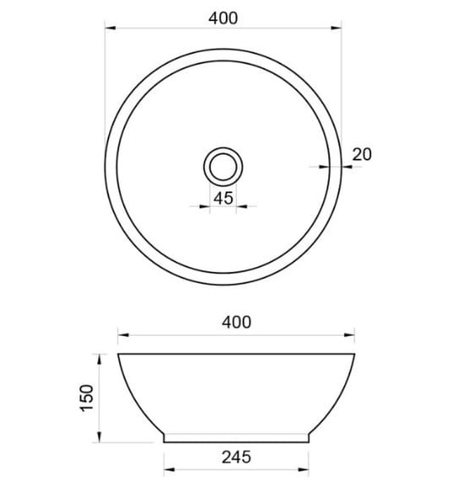 Chậu Rửa Mặt Đặt Bàn Đá Tự Nhiên Kanly MAR53V 