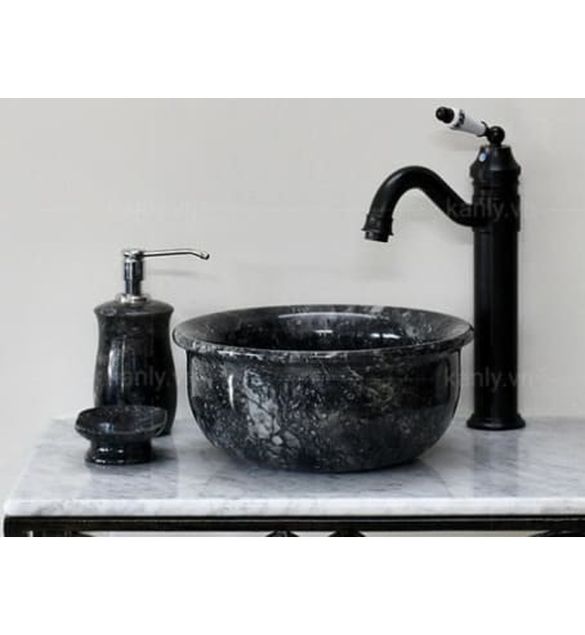Chậu Rửa Mặt Đặt Bàn Đá Tự Nhiên Kanly MAR62V 