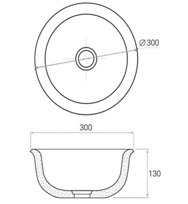 Chậu Rửa Mặt Đặt Bàn Đá Tự Nhiên Kanly MAR62V 