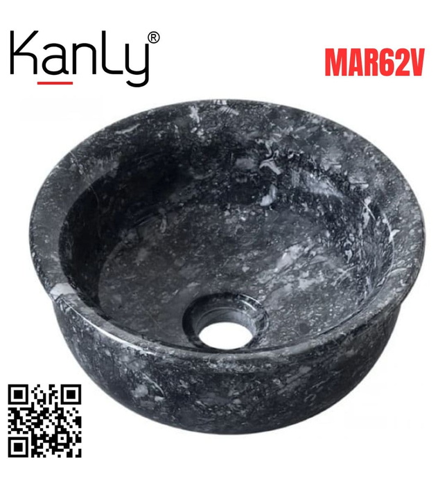Chậu Rửa Mặt Đặt Bàn Đá Tự Nhiên Kanly MAR62V 