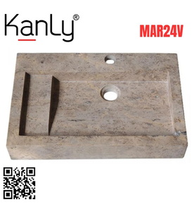 Chậu Rửa Mặt Đặt Bàn Đá Tự Nhiên Kanly MAR24V 
