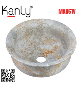 Chậu Rửa Mặt Đặt Bàn Đá Tự Nhiên Kanly MAR61V 