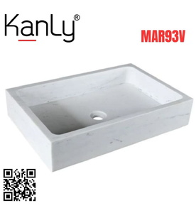 Chậu Rửa Mặt Đặt Bàn Đá Tự Nhiên Kanly MAR93V 