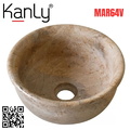Chậu Rửa Mặt Đặt Bàn Đá Tự Nhiên Kanly MAR64V 